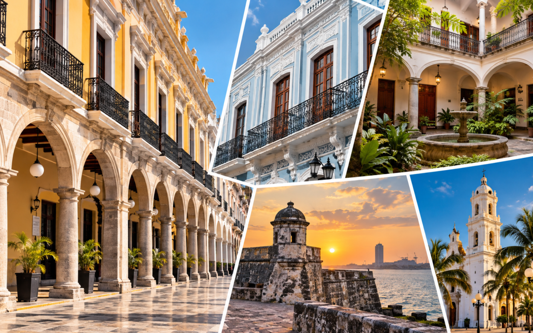 ¿Por qué las casas antiguas de Veracruz tienen patios y portales?